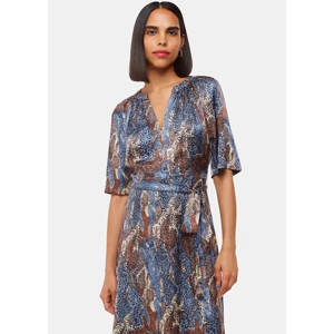 Whistles Blue Marlow Dashed Snake Dress